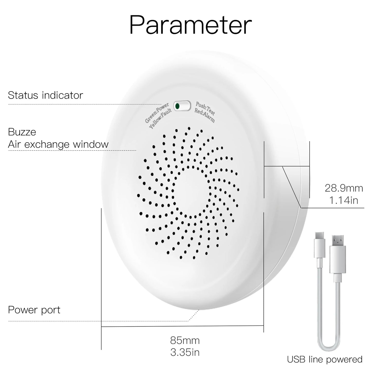 Tuya MOES Smart ZigBee Gas Detector