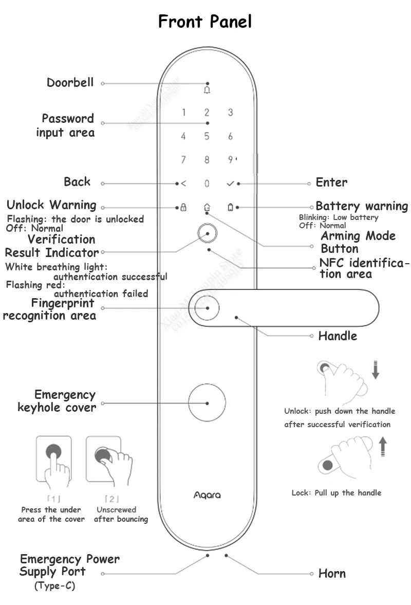 Aqara N100 Smart Door Lock (Mainland China Version)