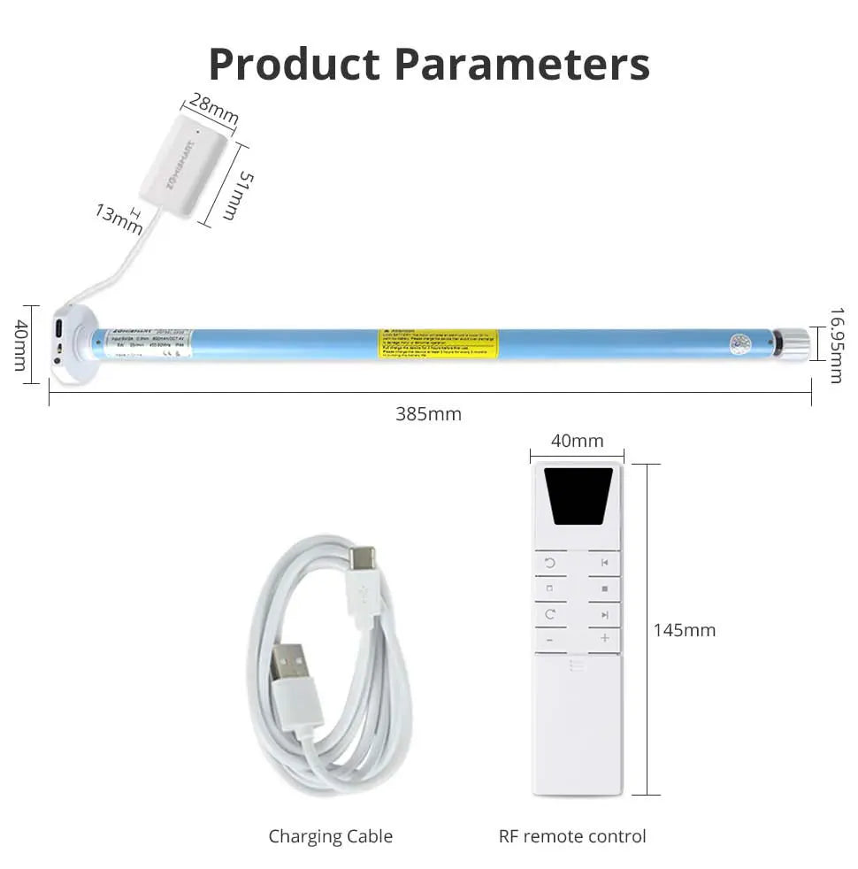 Tuya Zemismart Zigbee Roller Shade Blinds Motor for 17 25 28mm Tube