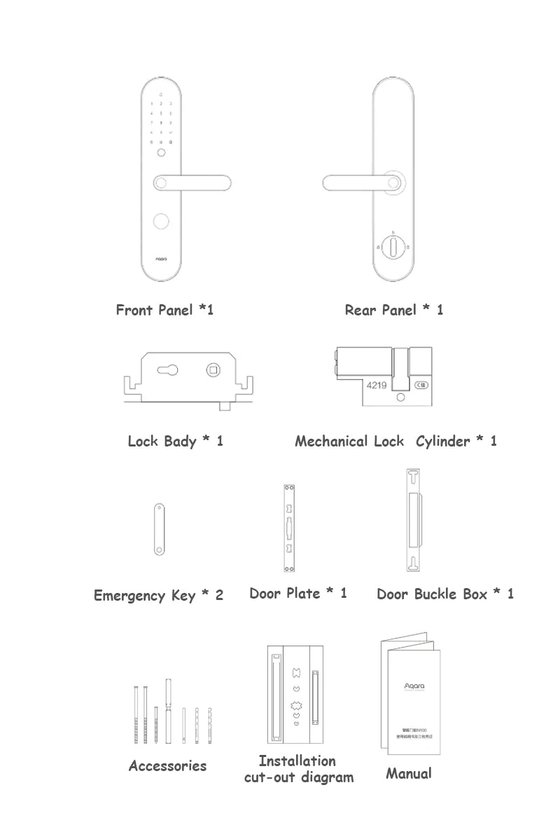 Aqara N100 Smart Door Lock (Mainland China Version)