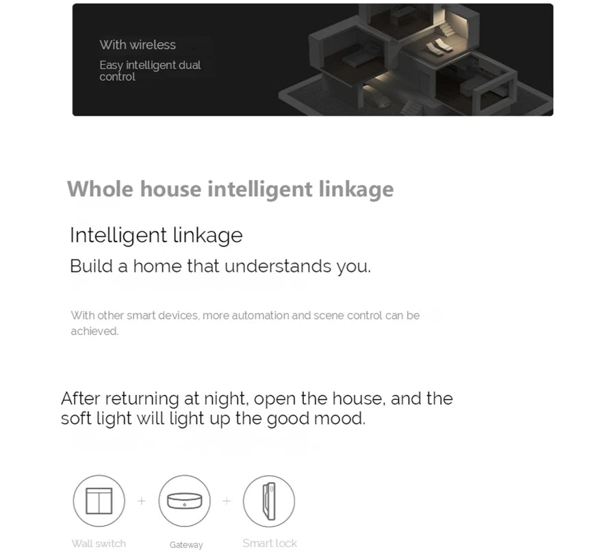 Aqara H1M Smart Wireless Key / Wall Switch With Neutral (Mainland China Version)