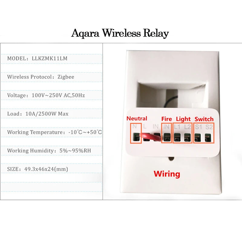 Aqara two-way Control Module Relay Switch T1 (Mainland China Version)