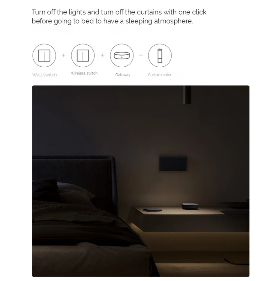 Aqara H1M Smart Wireless Key / Wall Switch With Neutral (Mainland China Version)