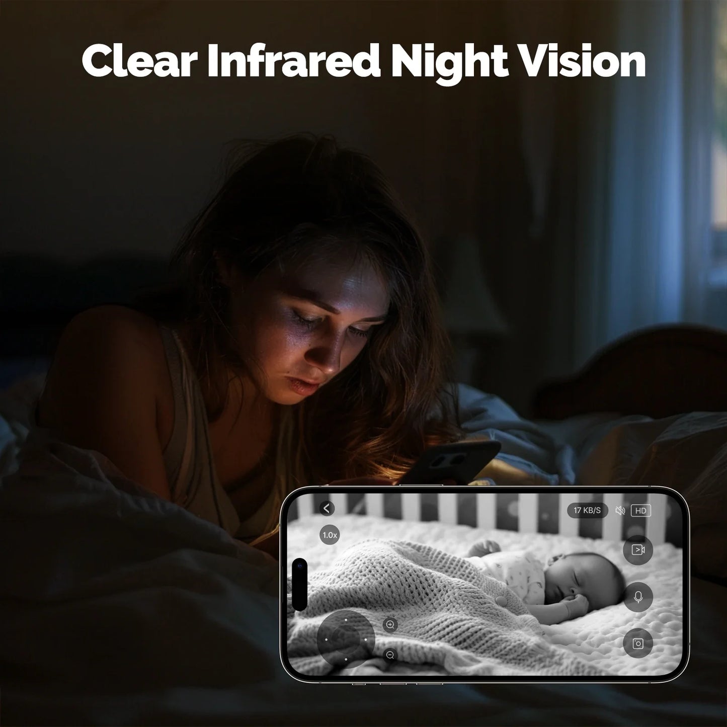Tuya MOES WiFi Indoor Pan/Tilt Smart Security Camera 4MP HD – Infrared Night Vision – Motion & Sound Detection – Panoramic Patrol – Alexa & Google Compatible