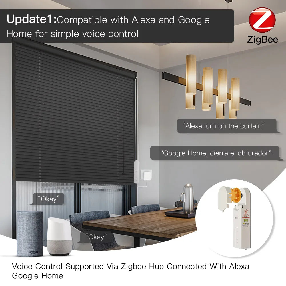 Tuya ZigBee Smart DIY Motorized Roller Blinds/Shades Drive Motor