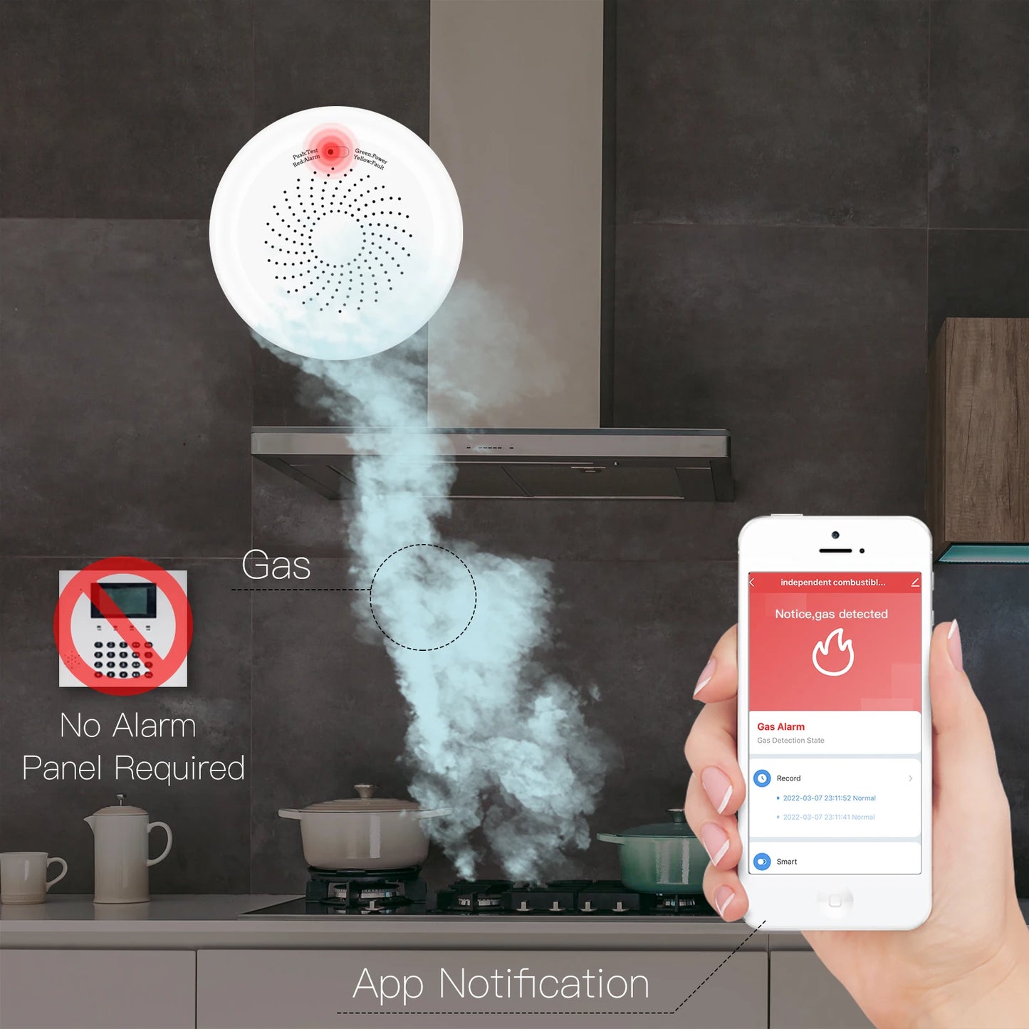 Tuya MOES Smart ZigBee Gas Detector