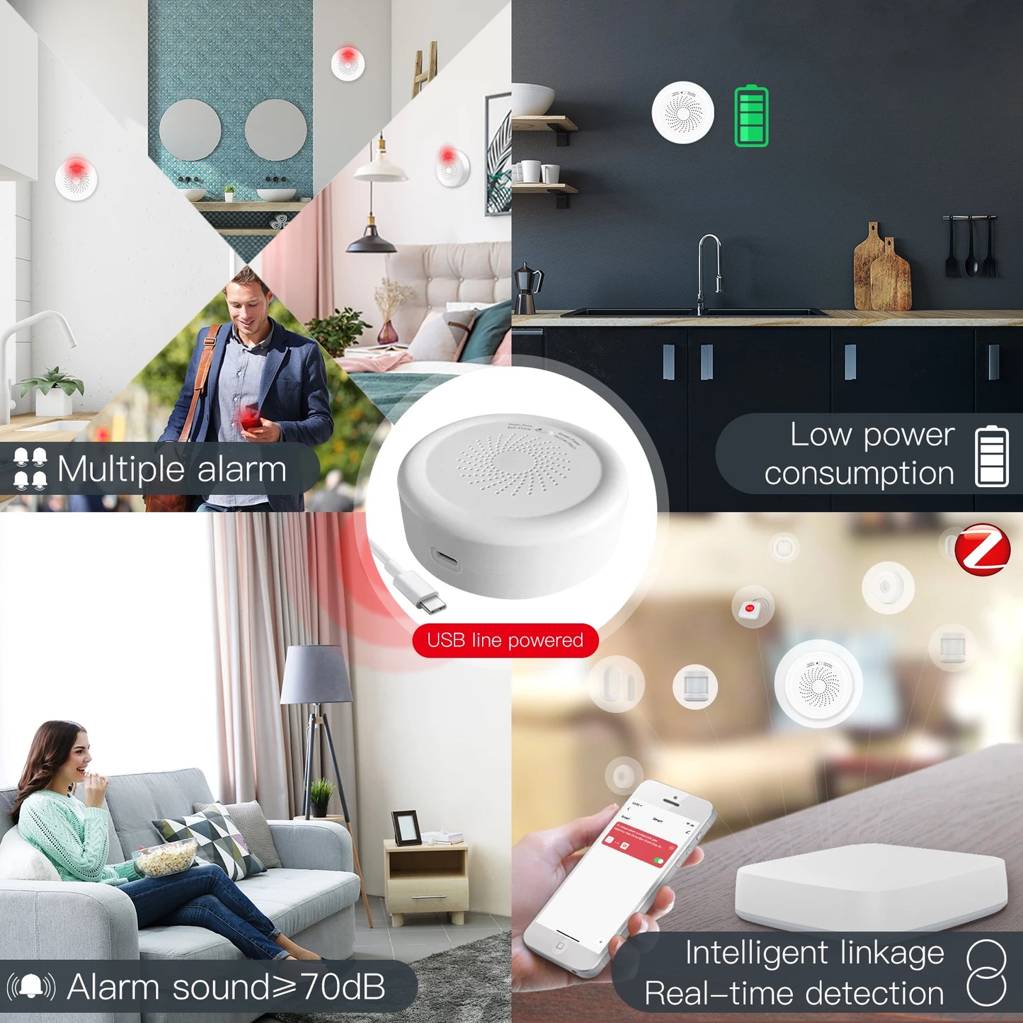 Tuya MOES Smart ZigBee Gas Detector