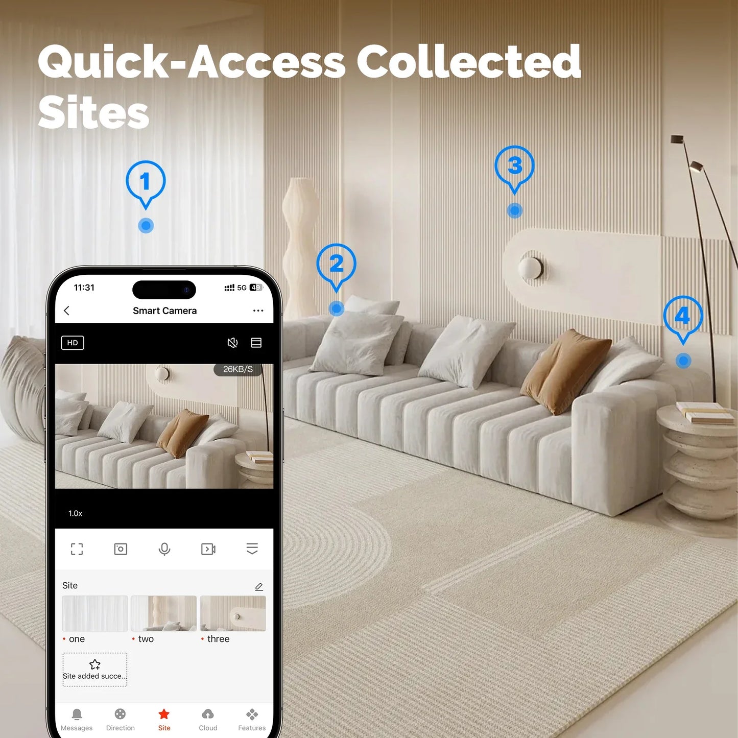 Tuya MOES WiFi Indoor Pan/Tilt Smart Security Camera 4MP HD – Infrared Night Vision – Motion & Sound Detection – Panoramic Patrol – Alexa & Google Compatible