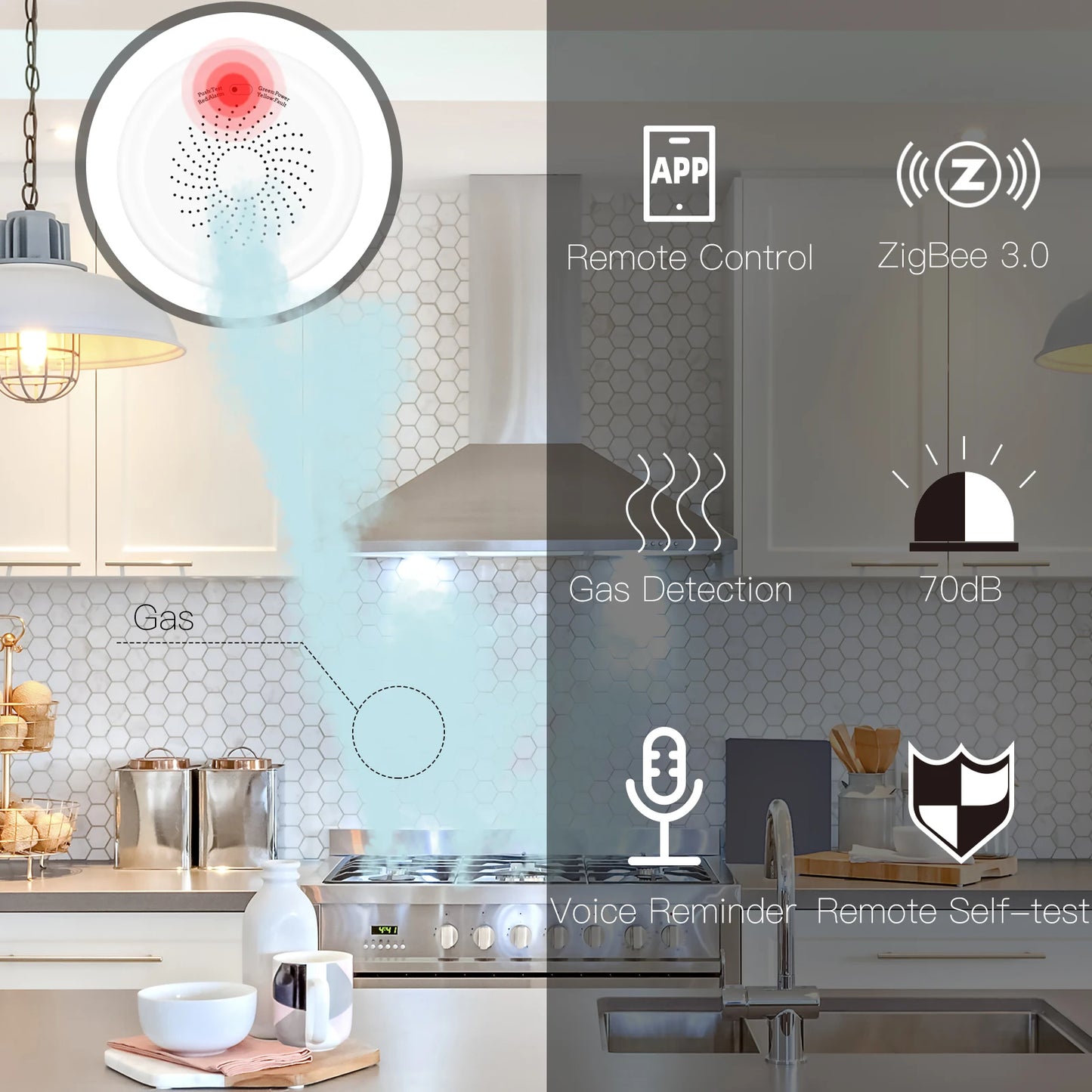 Tuya MOES Smart ZigBee Gas Detector