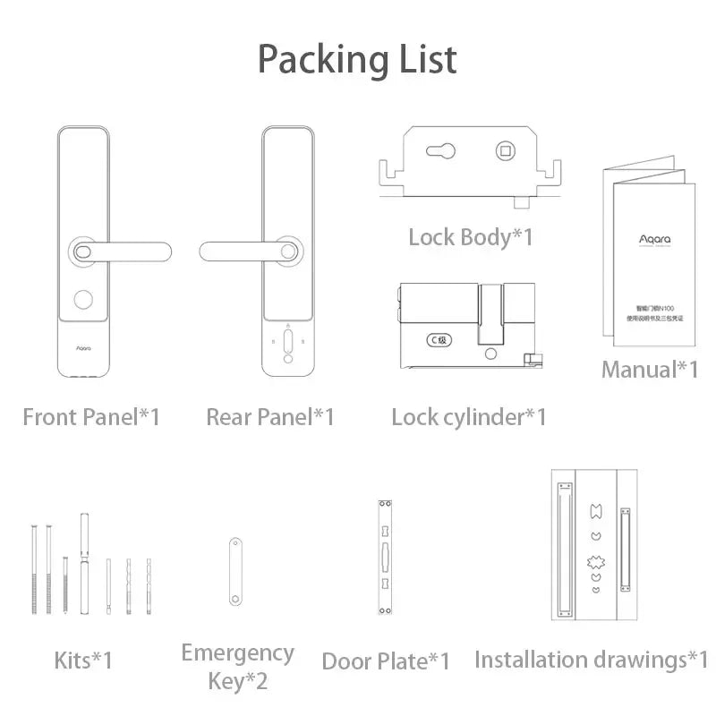 Aqara N200 Smart Door Lock (Mainland China Version)