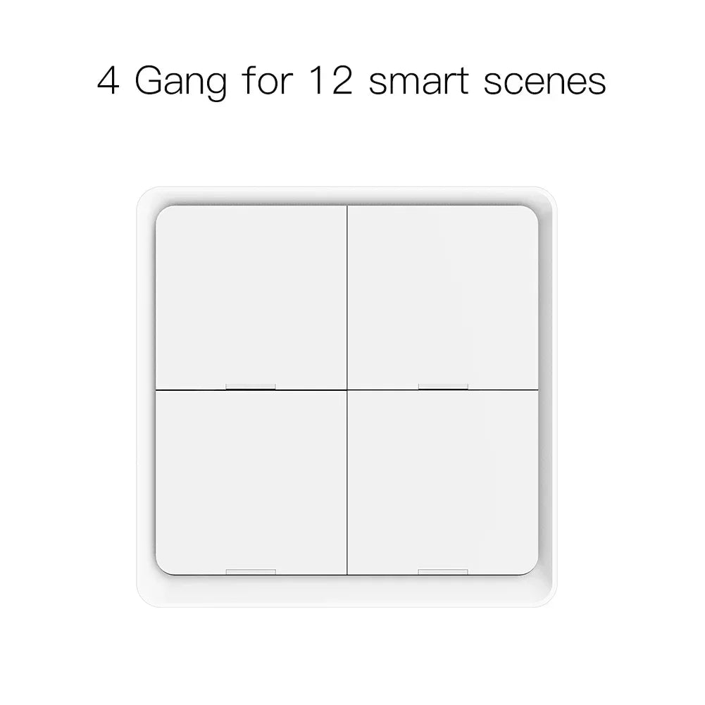 Tuya MOES 4 Gang Tuya ZigBee Wireless Scene Switch