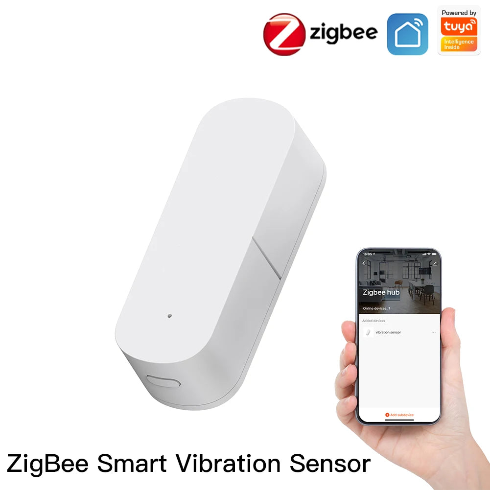 Tuya MOES Zigbee Smart Vibration Sensor Detection