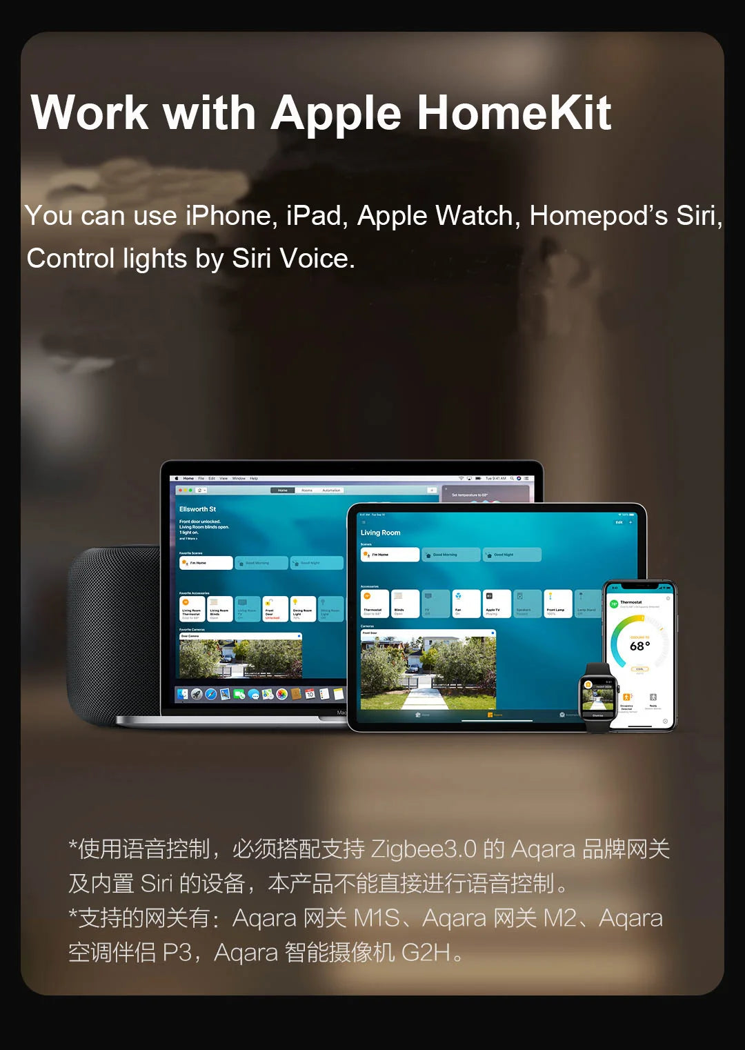 Original Aqara Smart S1 Scene Panel Switch Touch Screen (Mainland China Version)