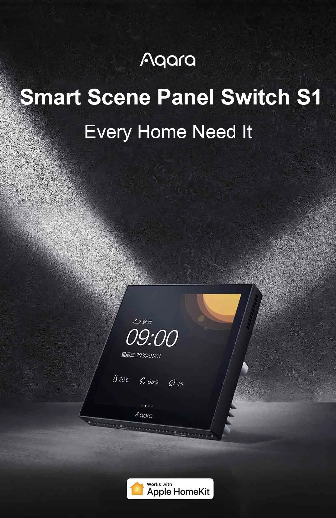 Original Aqara Smart S1 Scene Panel Switch Touch Screen (Mainland China Version)