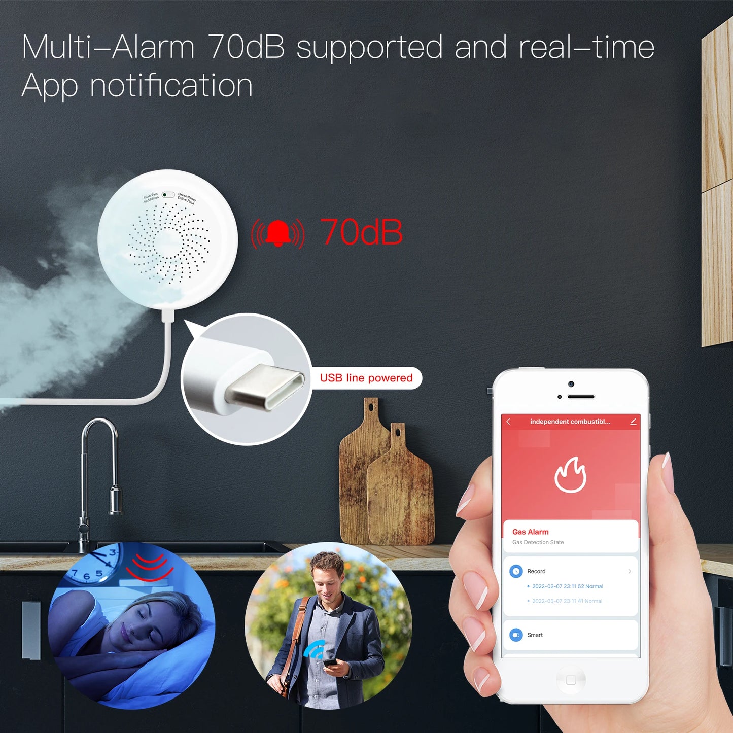 Tuya MOES Smart ZigBee Gas Detector