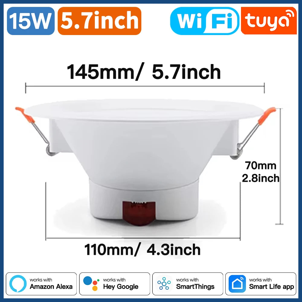 Tuya LXIN Downlight WIFI Smart LED Dimming Spot Light