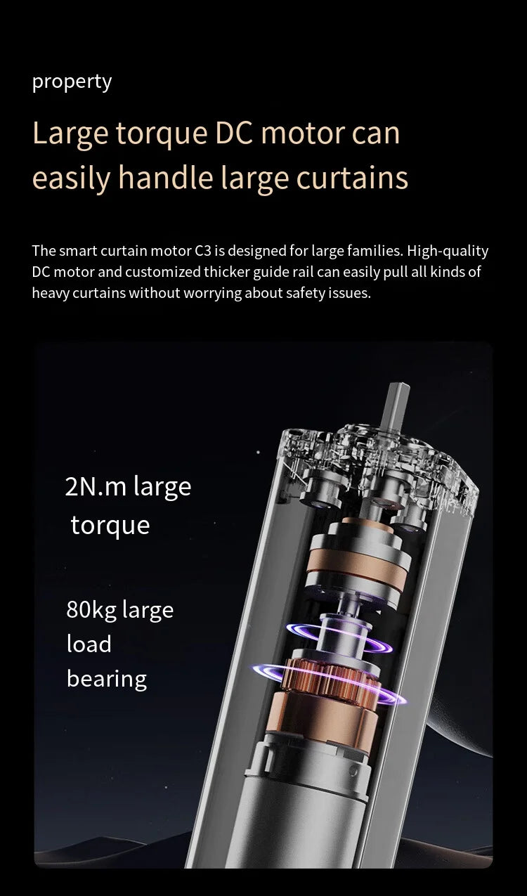 Aqara Smart Electric Curtain Motor C3 (Mainland China Version)