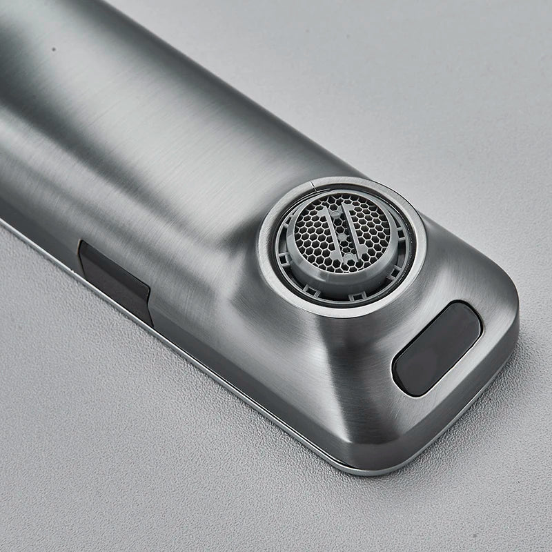 Luxury Smart LCD Dual Sensor Faucet  Cold Hot Water Mixer Bathroom Sink Tub Tap