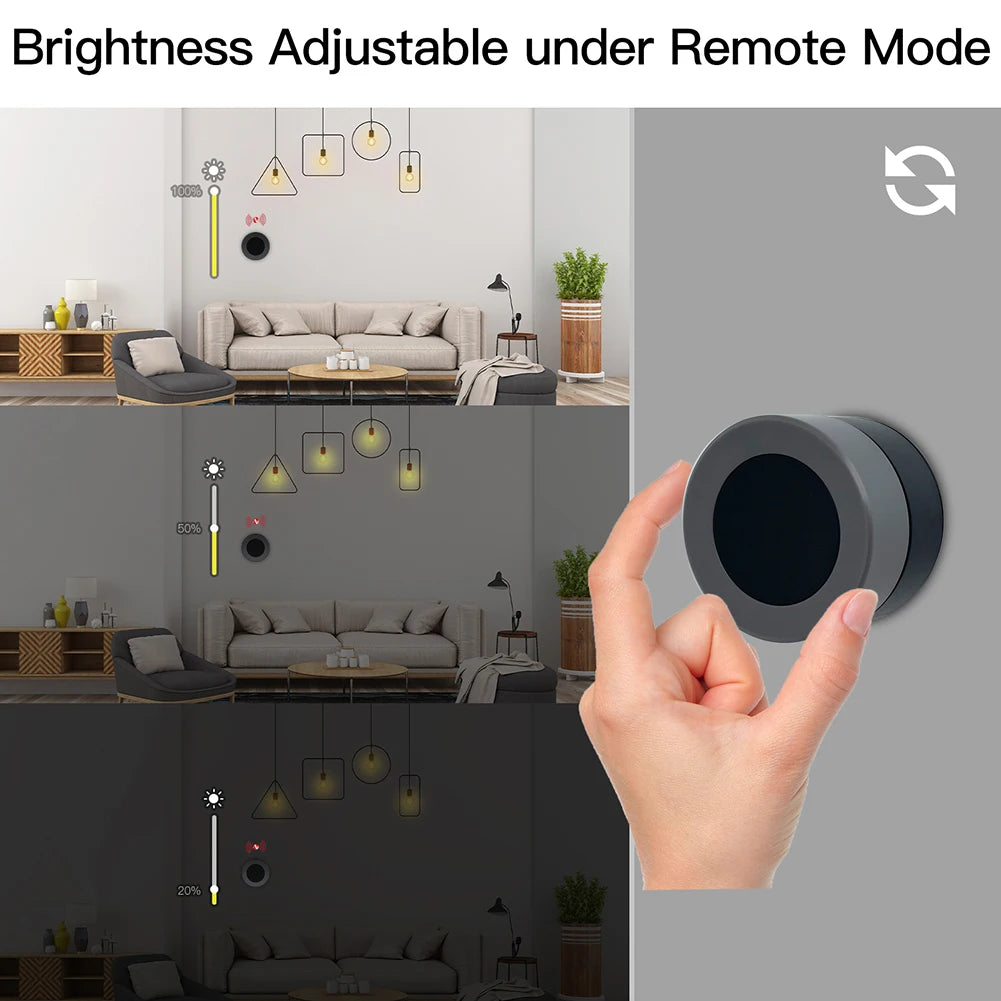 Tuya MOES ZigBee Smart Knob Switch Wireless Scene Switch Button Controller