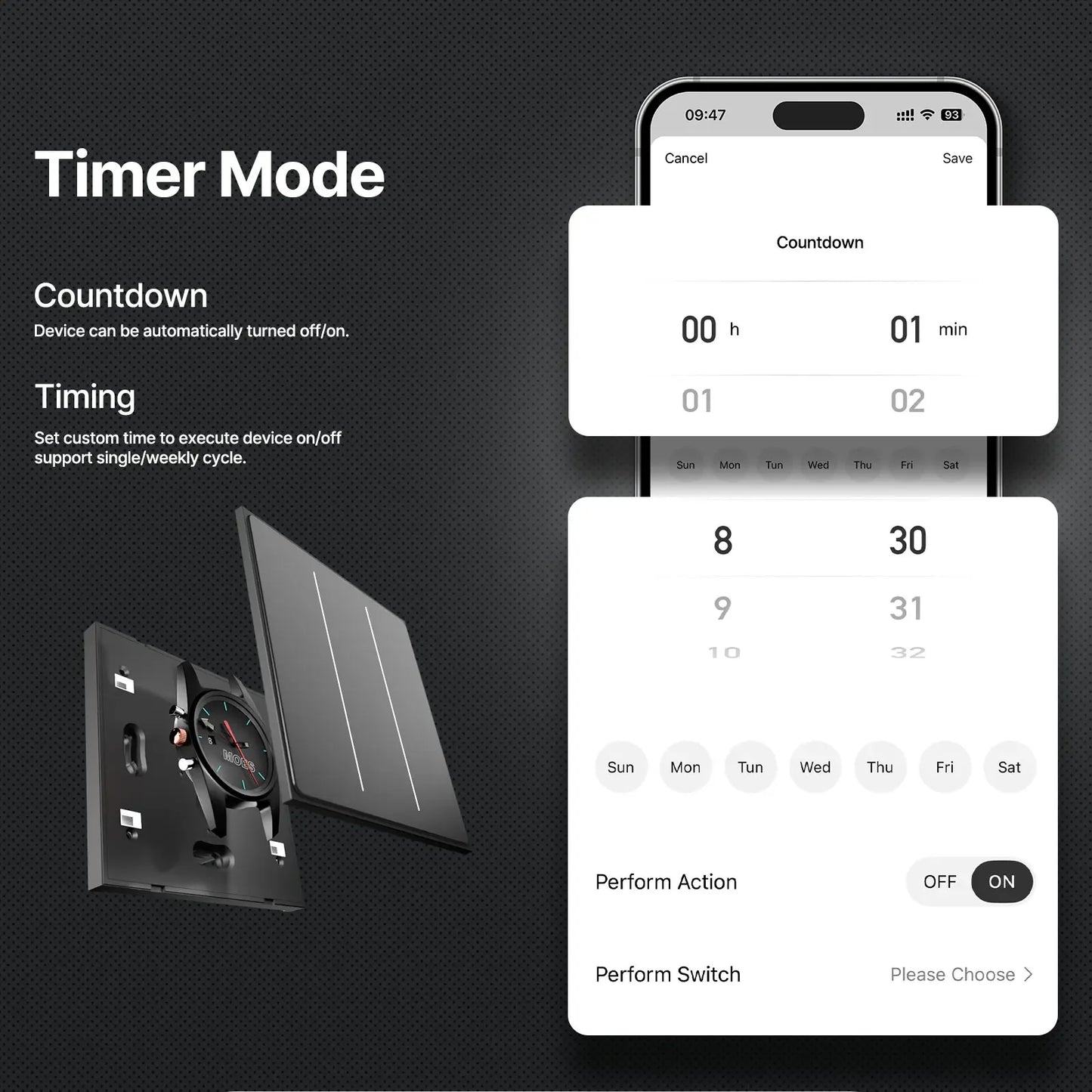 Tuya MOES ZigBee Smart Light Switch 2in1 Neutral Wire Required