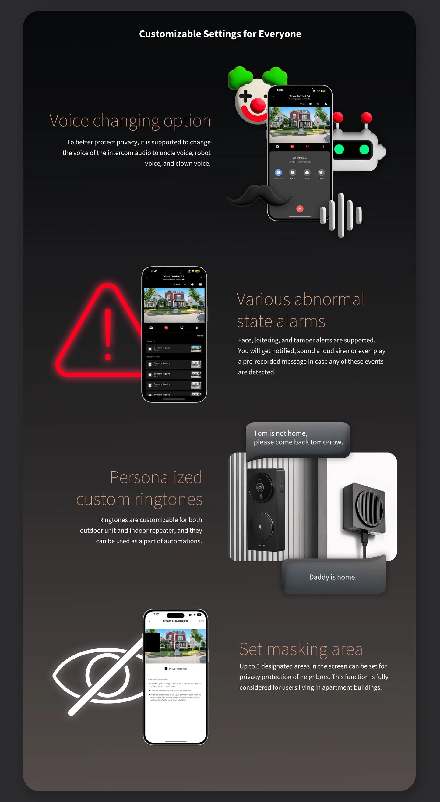 China Edition Aqara Smart Video Doorbell G4 (Mainland China Version)
