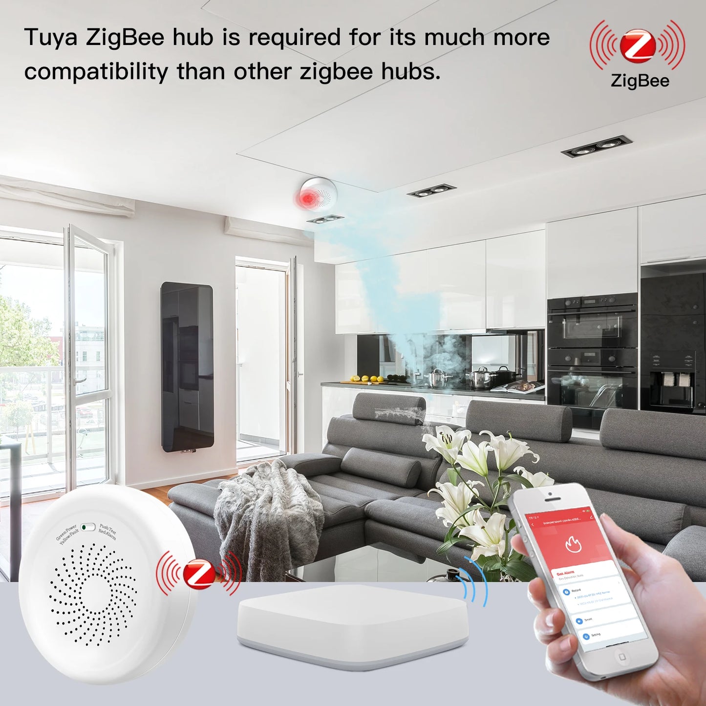 Tuya MOES Smart ZigBee Gas Detector