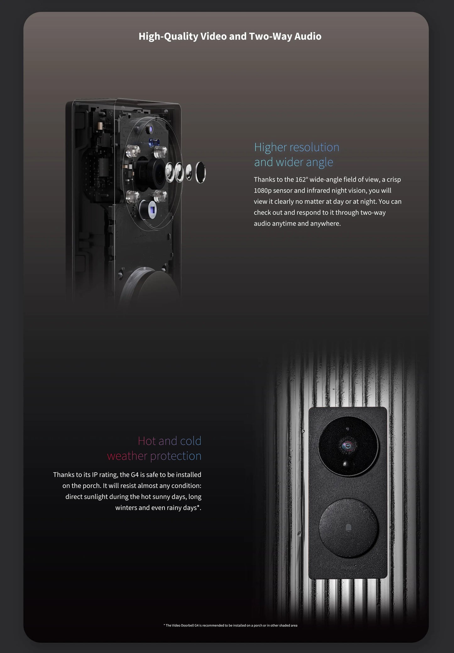 China Edition Aqara Smart Video Doorbell G4 (Mainland China Version)