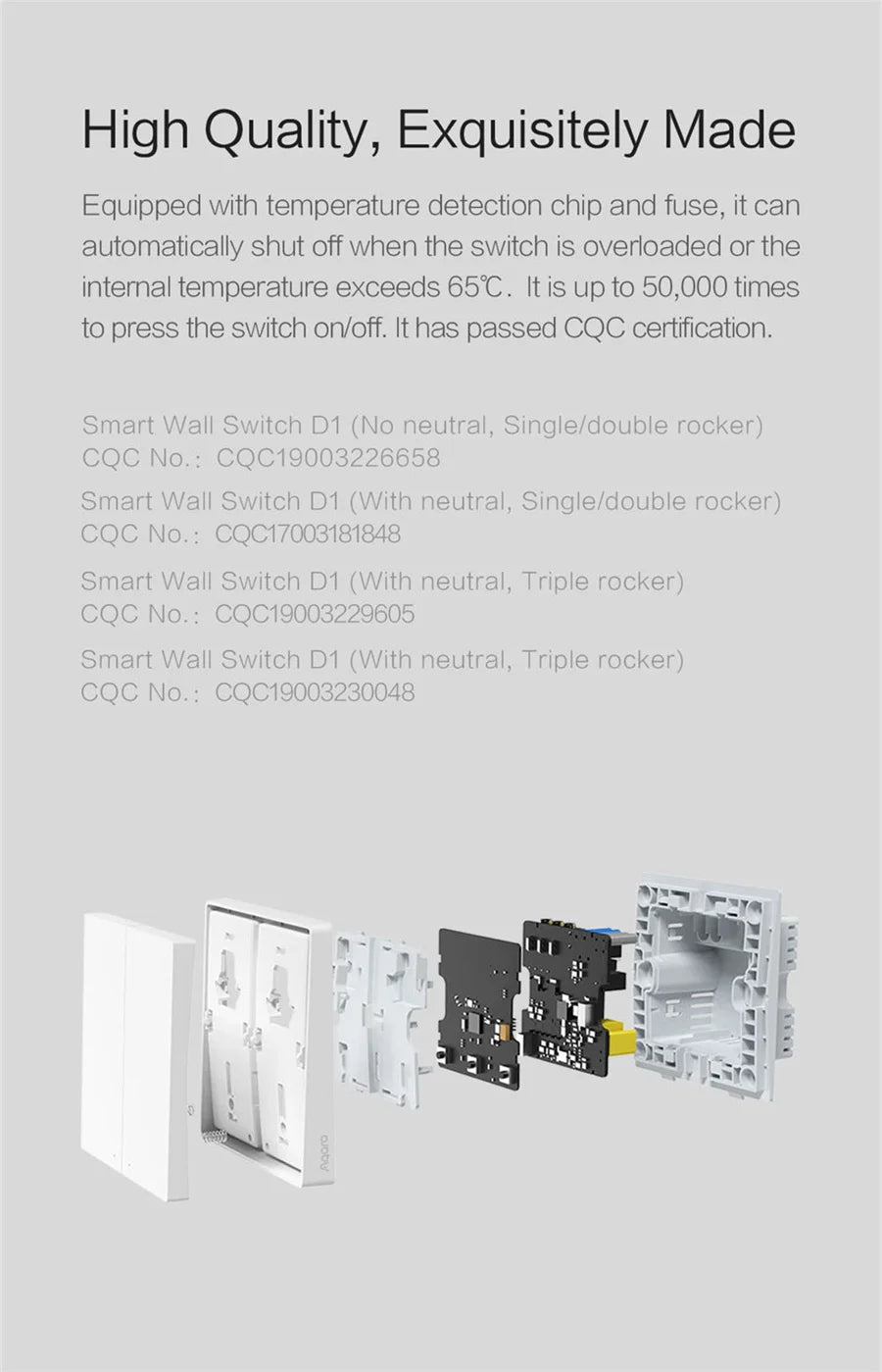 Aqara Smart Switch/Wireless D1 (Mainland China Version)