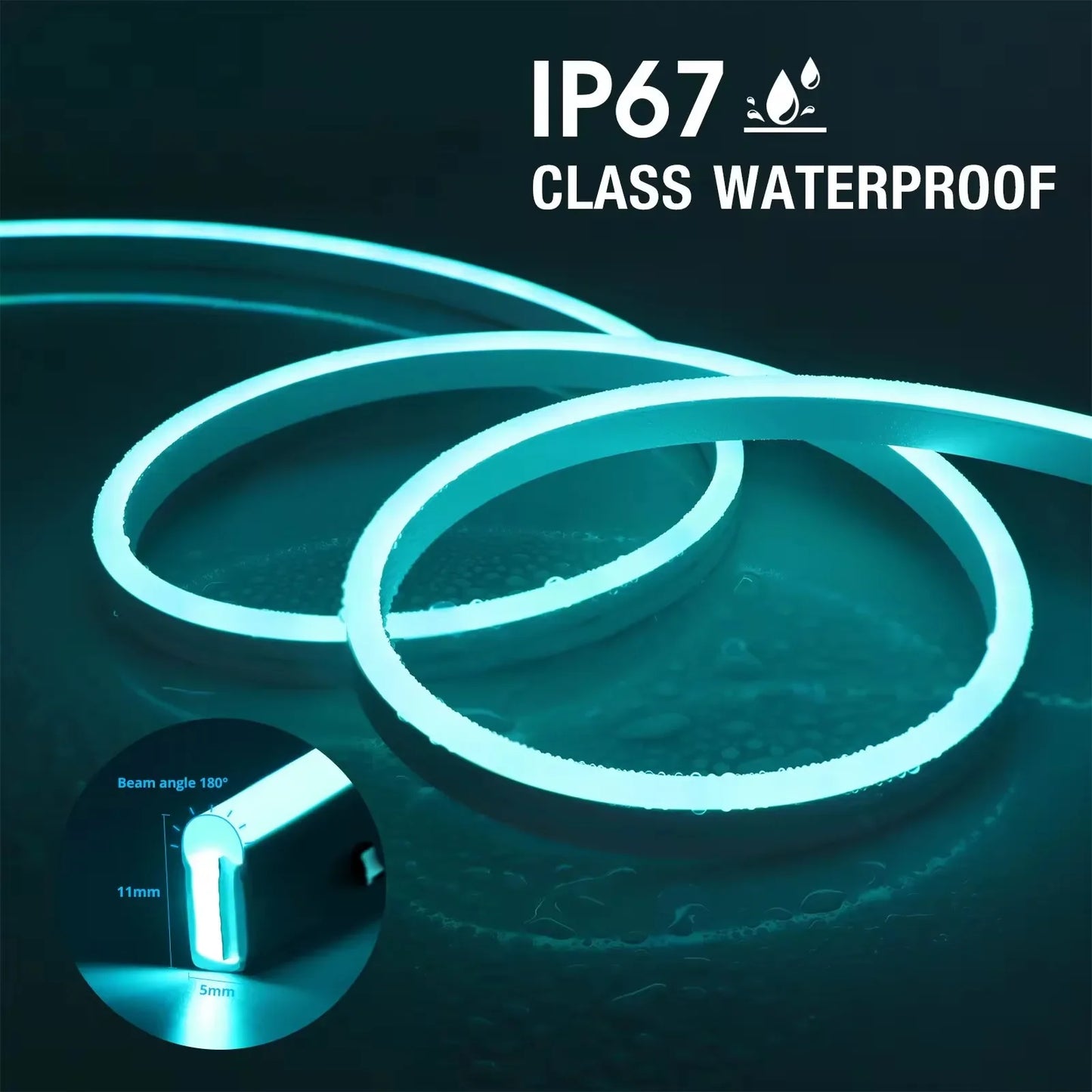 Tuya RGB Neon LED Strip IP65 Waterproof DIY USB Neon Strip