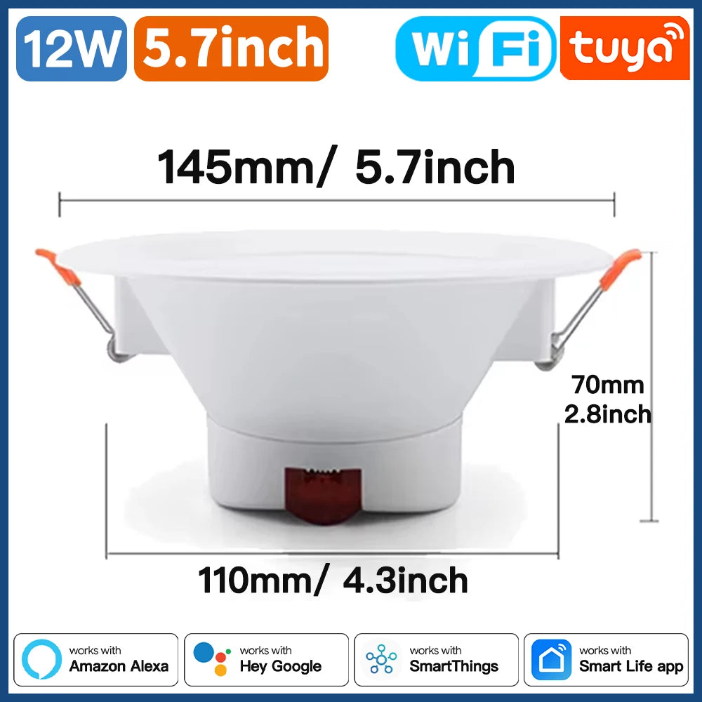 Tuya LXIN Downlight WIFI Smart LED Dimming Spot Light