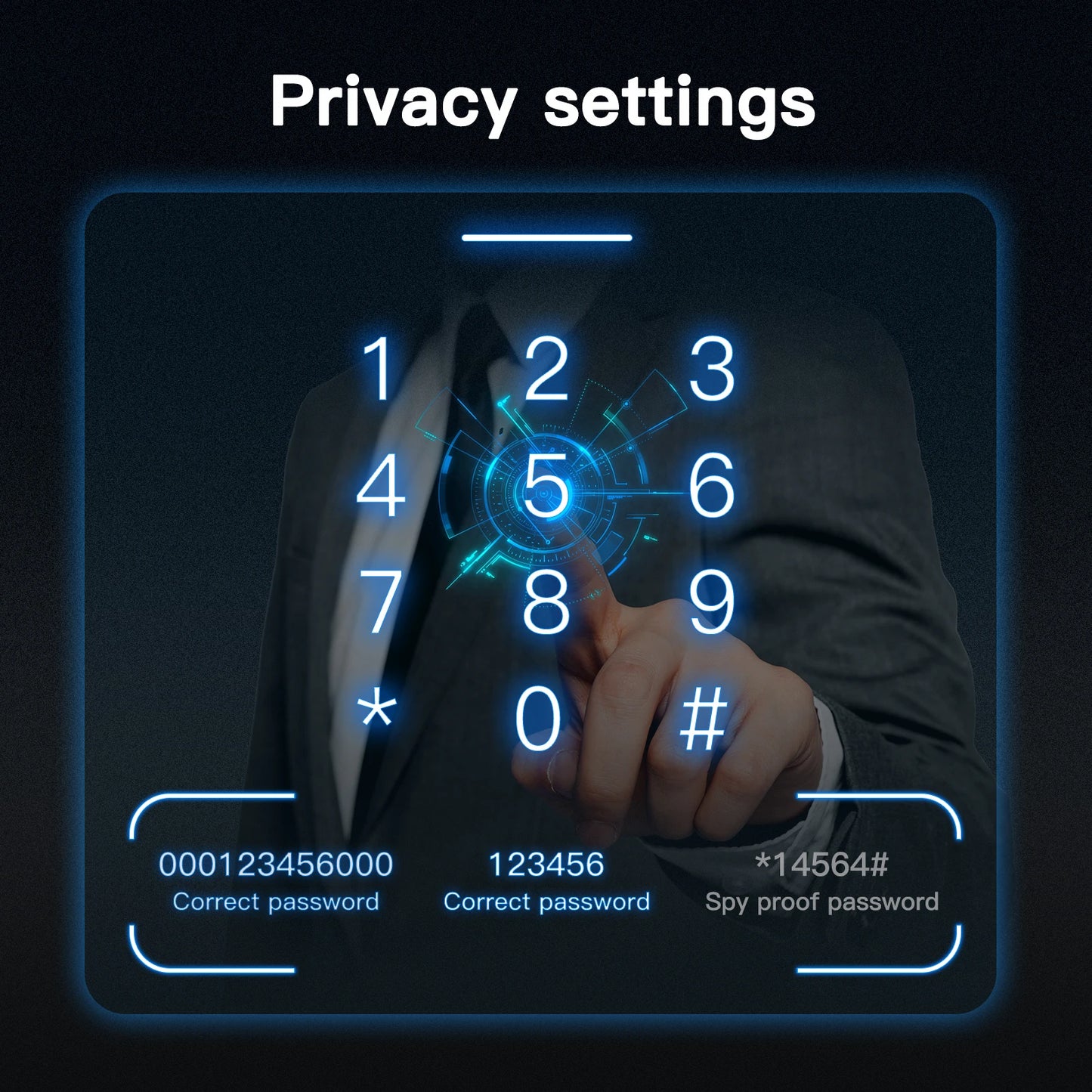 Tuya MOES WiFi Smart Narrow Side Fingerprint Coded Door Lock