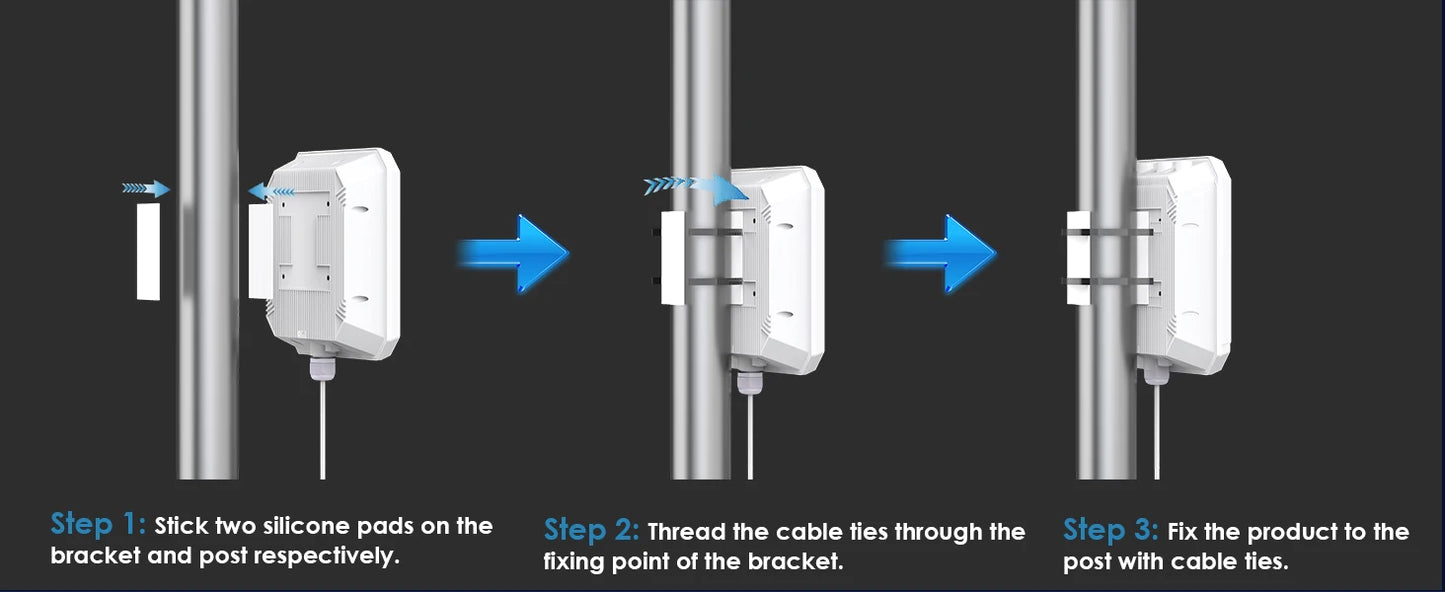 WAVLINK High Power AX3000 WiFi6 Outdoor Router/Repeater/AP 5G Long Range Outdoor WiFi Mesh Extender With PoE IP67 Weatherproof