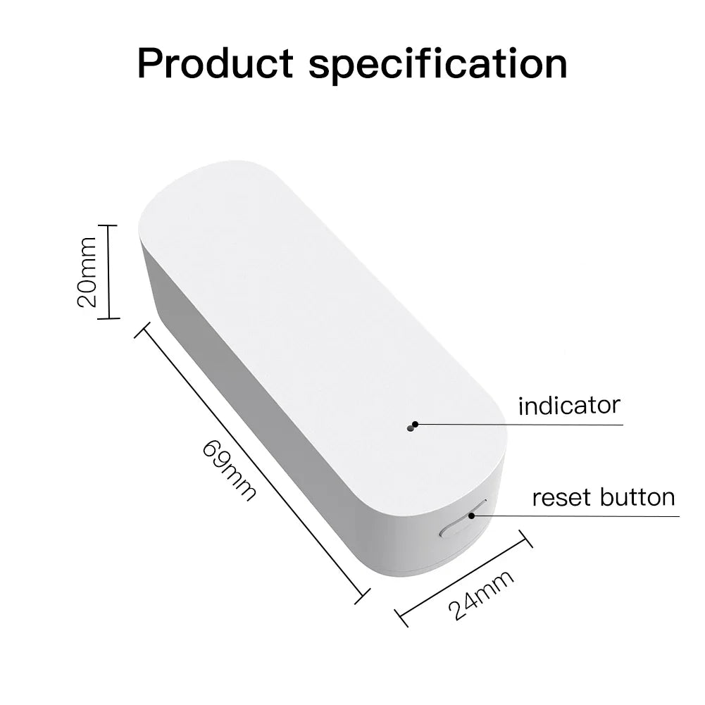 Tuya MOES Zigbee Smart Vibration Sensor Detection