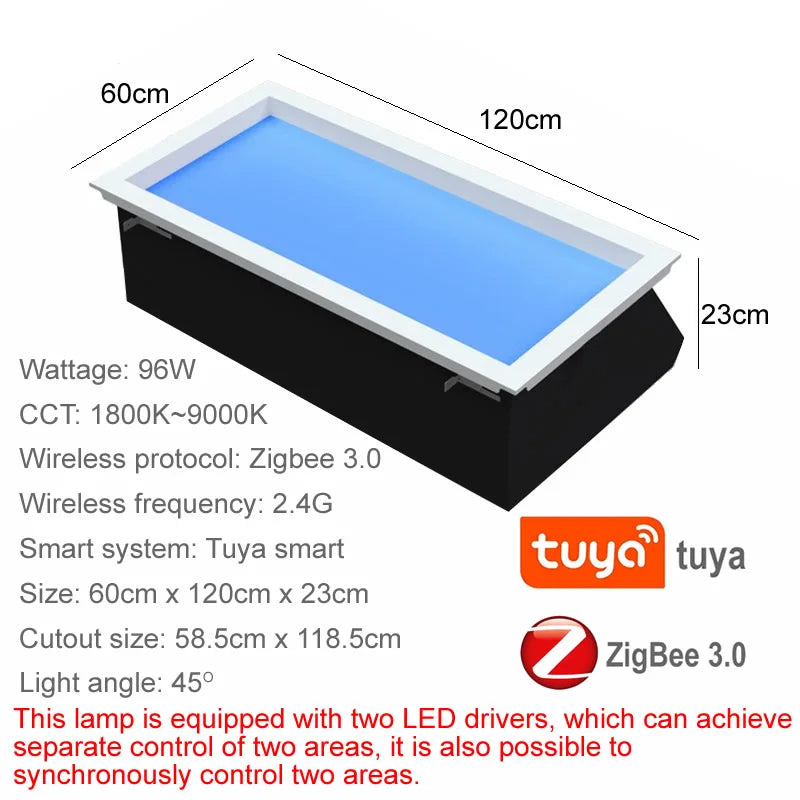 Tuya Led Downlight Skylight Kitchen OSRAM Chip
