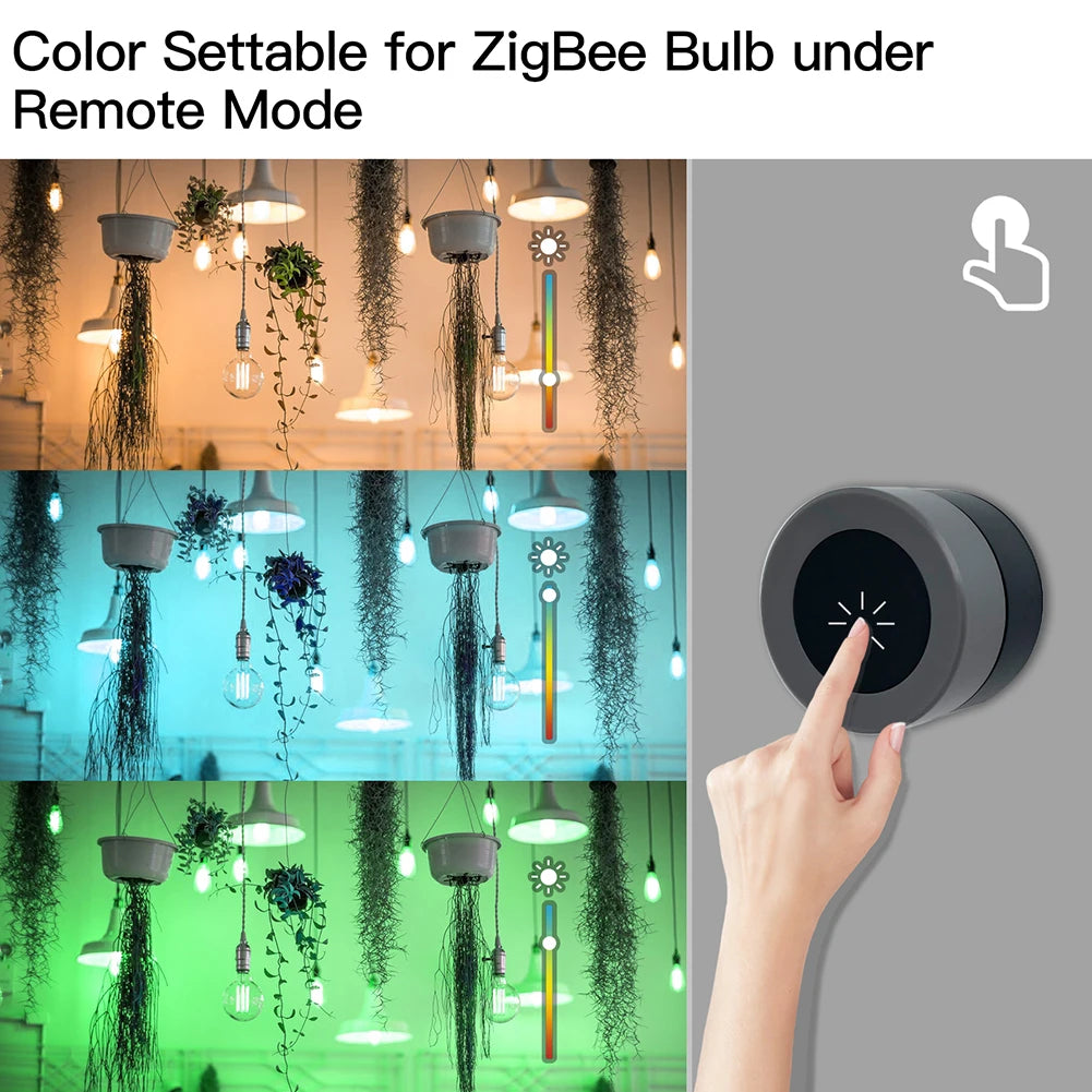 Tuya MOES ZigBee Smart Knob Switch Wireless Scene Switch Button Controller