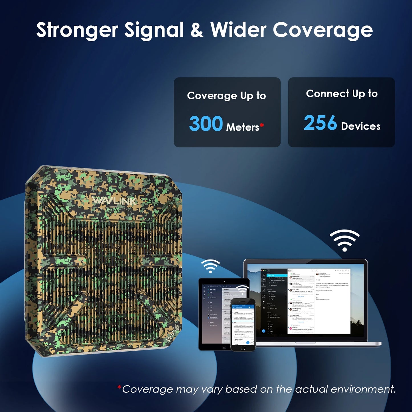 WAVLINK High Power AX3000 WiFi6 Outdoor Router/Repeater/AP 5G Long Range Outdoor WiFi Mesh Extender With PoE IP67 Weatherproof