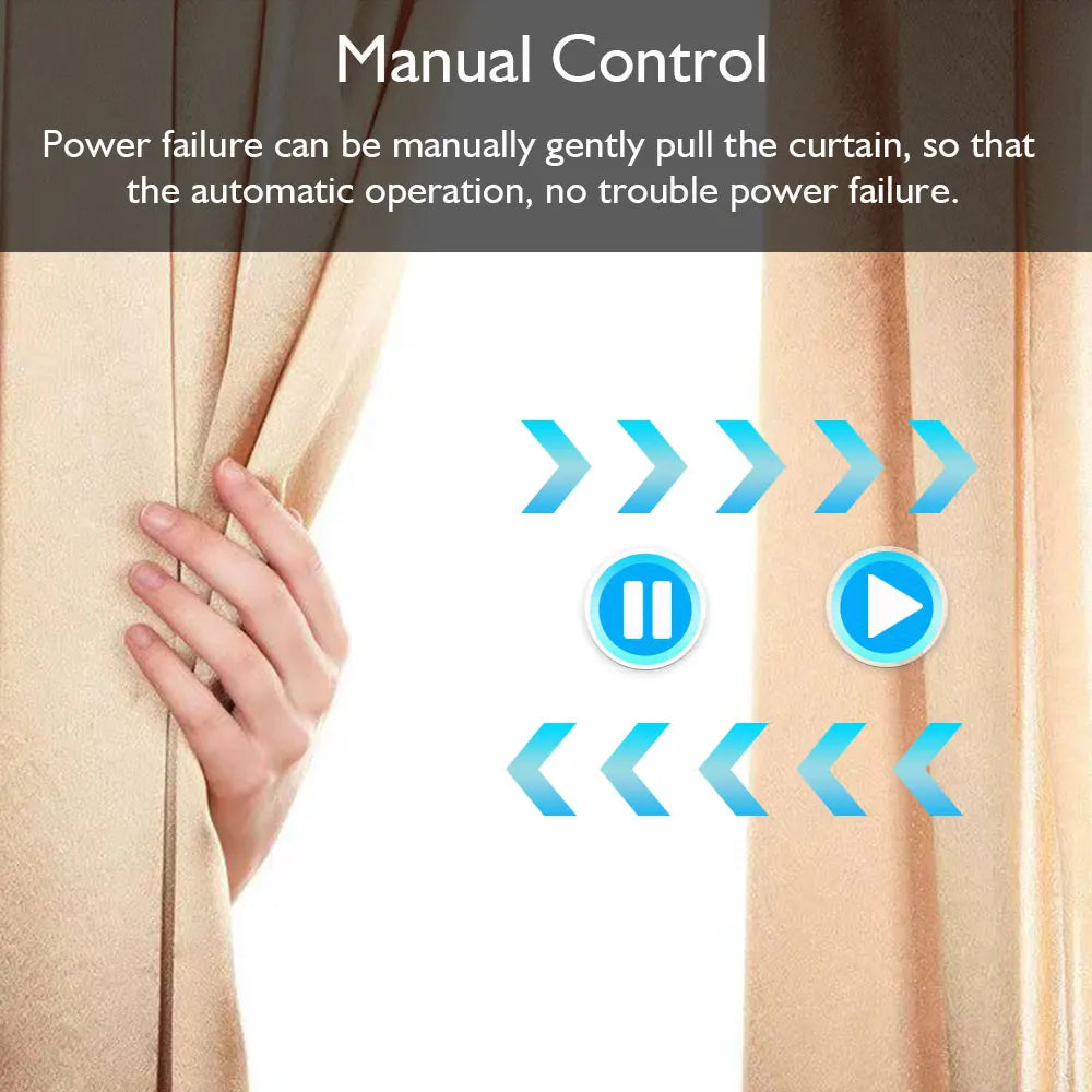 Tuya Battery Electric Curtain Motor Wired Free ZigBee Automatic Motorized Curtain