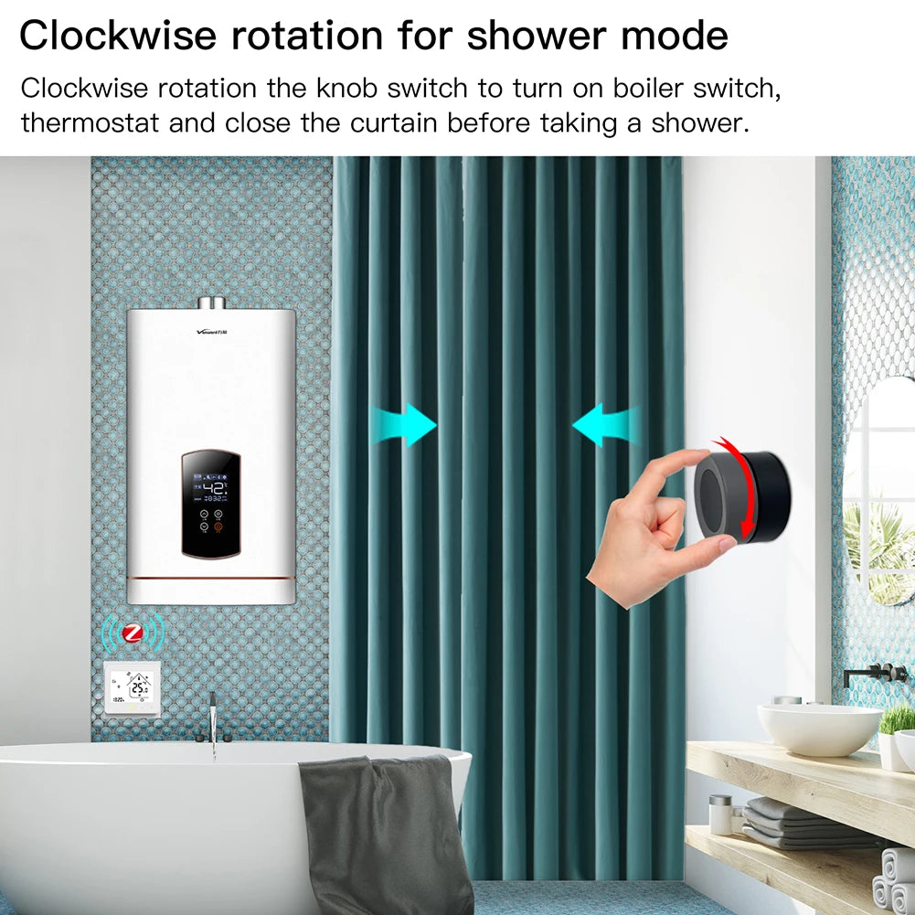 Tuya MOES ZigBee Smart Knob Switch Wireless Scene Switch Button Controller