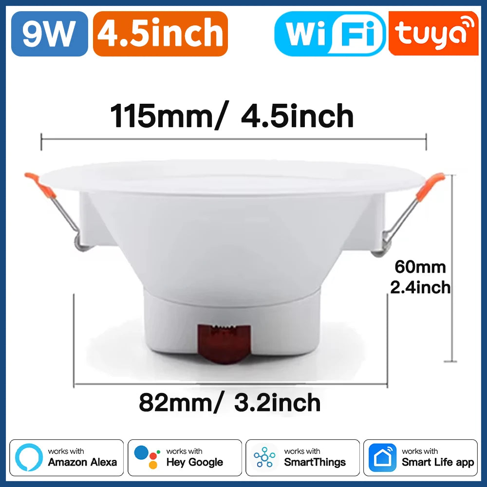 Tuya LXIN Downlight WIFI Smart LED Dimming Spot Light