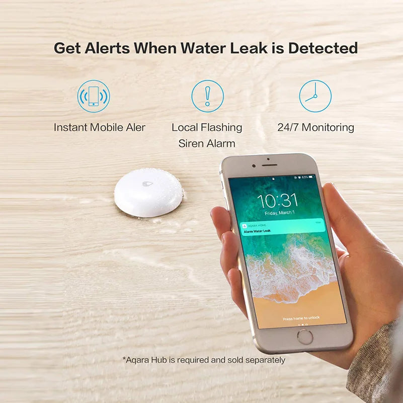 Aqara Zigbee Submersion Sensor Water Overflow Leak Detector (Mainland China Version)