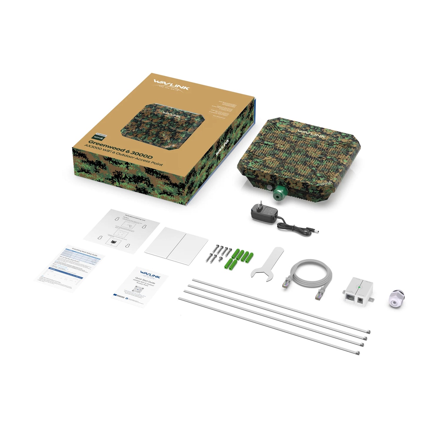 WAVLINK High Power AX3000 WiFi6 Outdoor Router/Repeater/AP 5G Long Range Outdoor WiFi Mesh Extender With PoE IP67 Weatherproof