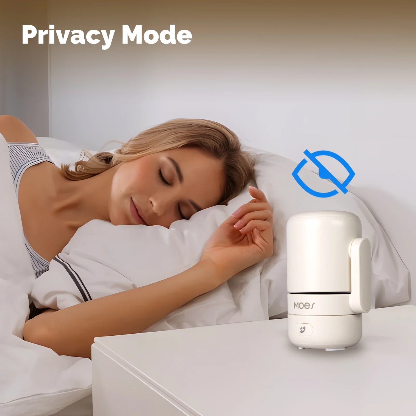 Tuya MOES WiFi Indoor Pan/Tilt Smart Security Camera 4MP HD – Infrared Night Vision – Motion & Sound Detection – Panoramic Patrol – Alexa & Google Compatible