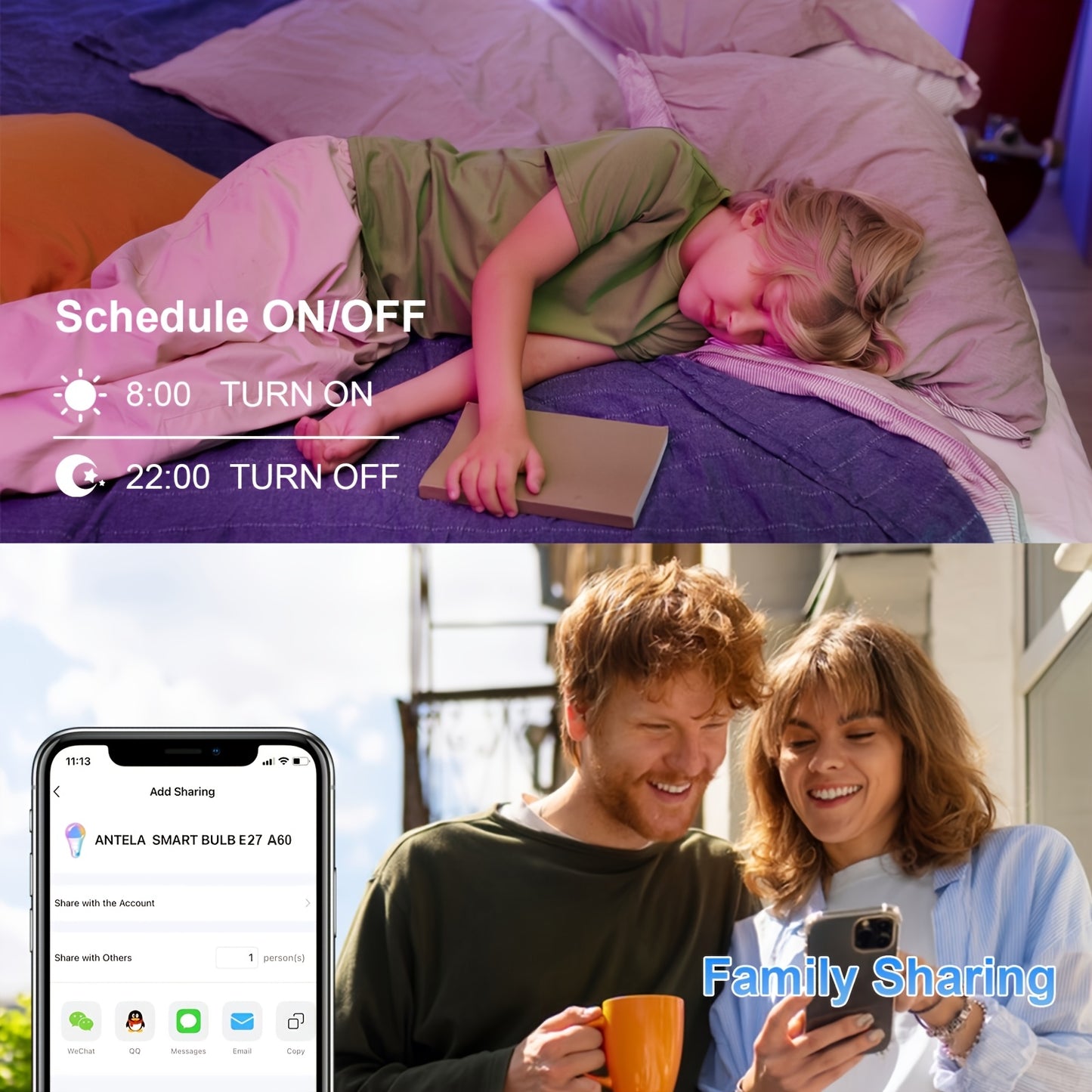 Tuya Smart WiFi LED Bulb E27 9W RGB Dimmable – Alexa & Google Compatible