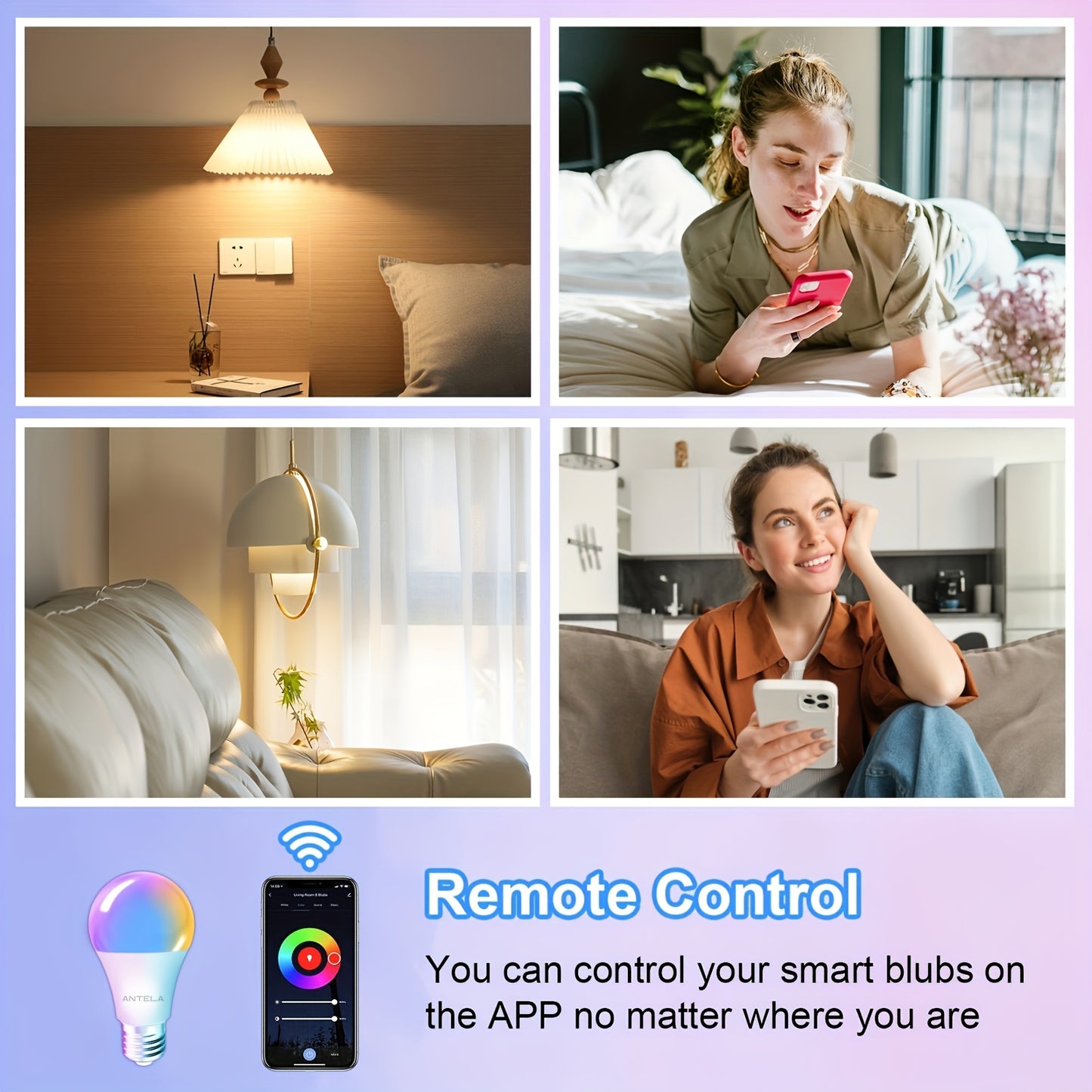 Tuya Smart WiFi LED Bulb E27 9W RGB Dimmable – Alexa & Google Compatible